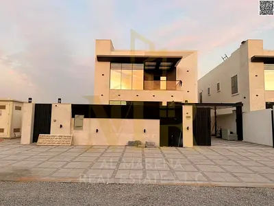 فيلا فاخرة بتصميم معماري خلاب، تقع مقابل أكاديمية عجمان وبجوار مسجد - أناقة عصرية تتجلى بوضوح شامل مكيفات