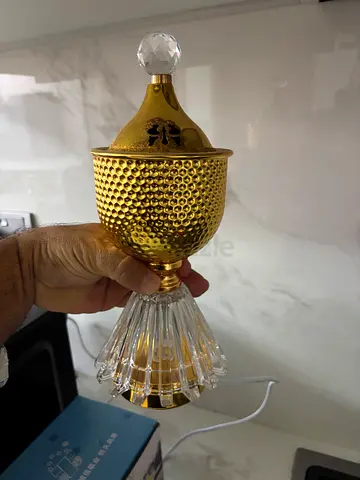 Gold Electric Bakhoor/Incense Burner - Decorative Aroma Diffuser