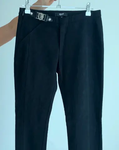 Versace Black Slim-Fit Trousers – Size S