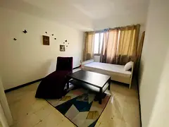 TCA/opposite AUH mall new fully furnished clean big room for monthly rent all services free