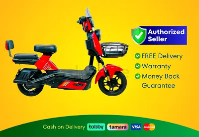 Wind Horse Electric Scooter 500W 45KM Range 40KM Speed, M6 - Red