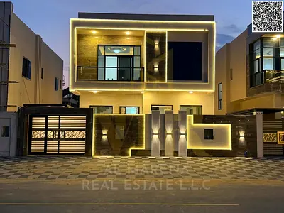 🏡 Luxury villa for sale in Al Helio 2 – Ajman | 5 master bedrooms | Majlis + 2 living rooms | 3,014 sq ft | Includes registration and ownership fees