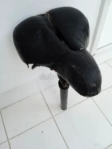 Used black Electric bicycle saddle / bike seat