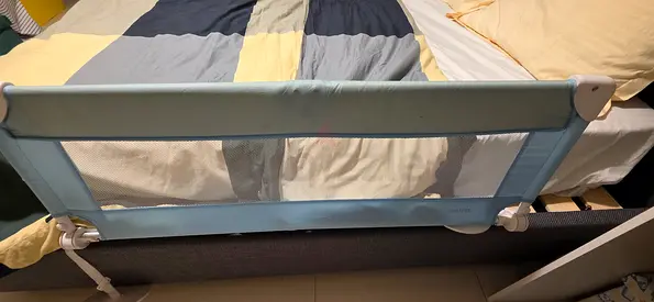 Blue Mesh Safety Bed Rail for Babies and Toddlers