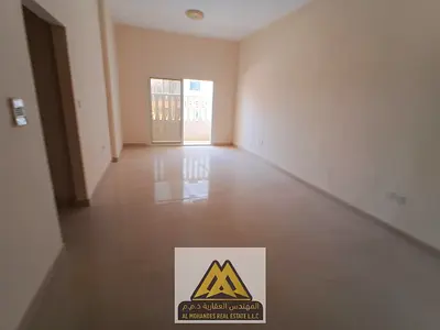 Annual rent: 2BR apartment in Al Jurf Industrial 3, Ajman. 2 bathrooms, balcony, central AC, close