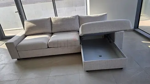 IKEA vimle L Shape Sofa Bed Beige