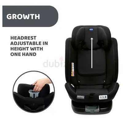 Chicco unico eco I size Convertible Child Car Seat - Adjustable Headrest (Black)
