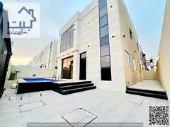 For Sale: Al Zahia, Ajman, stone facade, private pool, registration fees included, spacious area, fr