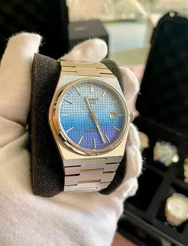Tissot PRX Powermatic 80 - Gradiant Waffle Blue