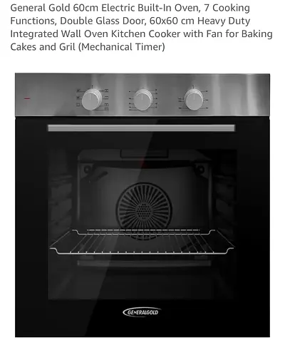 General Gold 60cm Built-in Electric Oven