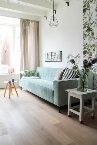 Light Green Velvet 3-Seater Sofa