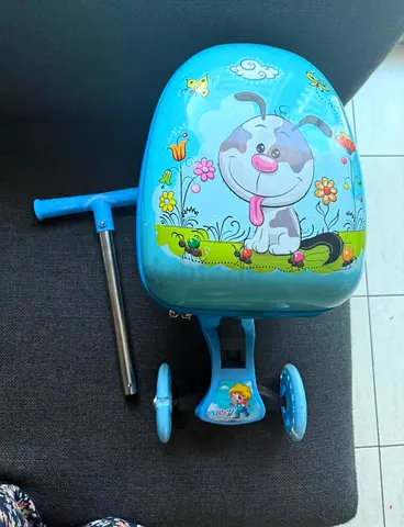 2-in-1 Kids Scooter Trolley Travel Bag