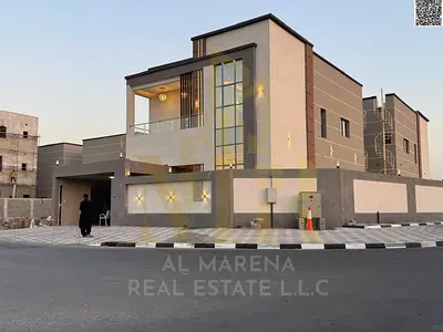 Villa in Al Rawda, near the mosque and Sheikh Ammar Street, with central air conditioning included, in one of Ajman's most prestigious areas. Freehold