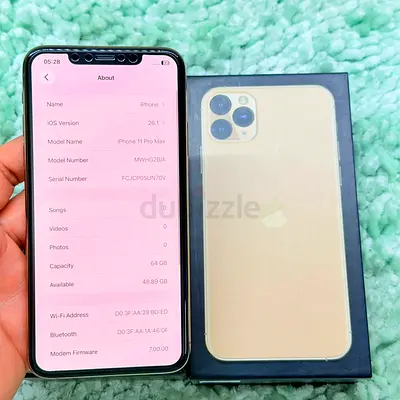 IPHONE 11 PRO MAX 64GB STORAGE GOLD COLOR