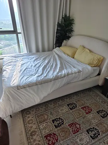 Comfortable white bed in great condition - purchased in March 25