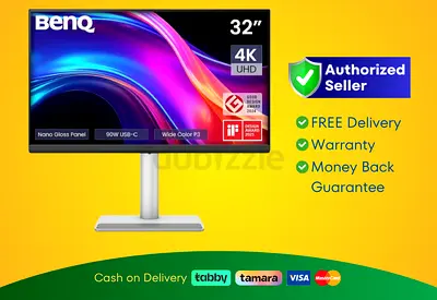 BenQ 32” Nano Glossy Monitor - 4K, MA320UP  | Brand New |  Warranty | FREE  Delivery
