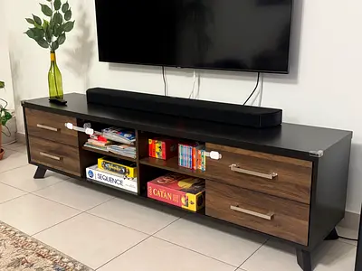 Moving Out Fire Sale! Wide Low TV Entertainment Unit with storage. In excellent condition!
