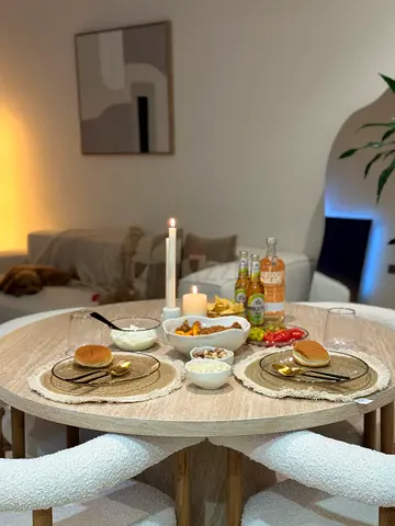 Dining table and chairs