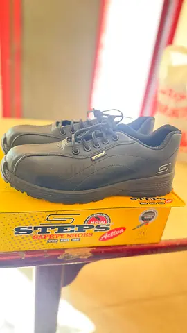 Black Siten Safety Shoes - Size Unknown, Unworn