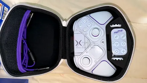 Ps5 Controller with Carry Case and Charging Cable - White/Purple