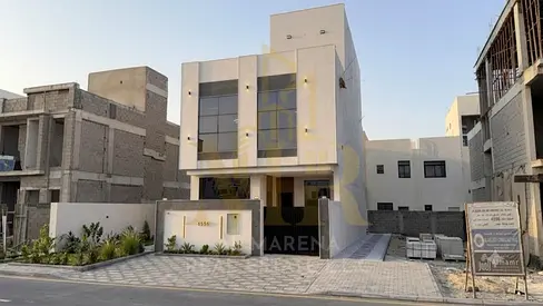 Luxury townhouse for sale in Al Zahia – Ajman | Ground + First + Roof | 4 bedrooms | Large living and majlis | Office | Built-up area 3,200 sq ft | Sp