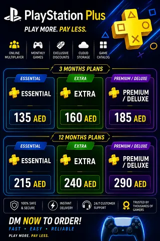 PlayStation Plus Subscription/ Membership Available