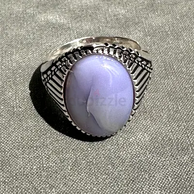 Lavender Agate Silver Ring