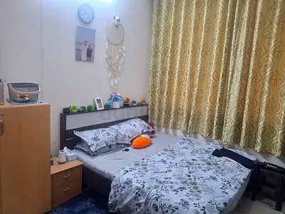 Master bedroom with attached bathroom