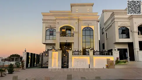 🏡 Luxury villa for sale in Al Helio 2 – Excellent setback | 6 master bedrooms | 2 floors + roof | 3,014 sq ft | Includes registration and ownership f