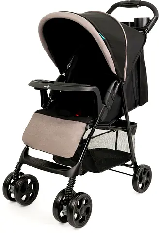 The Moon Brand Metro Urban Baby Stroller – One Hand Fold Baby Travel Gear – Lock, Dual Tray, Leg Res
