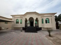 Annual Rent Al Hamidiya Ajman Villa 5BR Hall Majlis Kitchen 7000sqft 1 Floor 110k 4 Payments