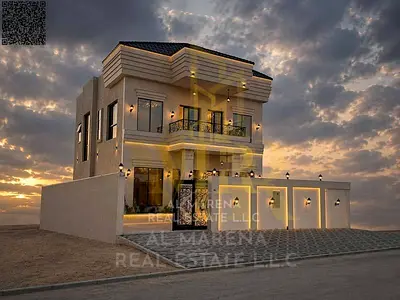 A villa on the main street, ready to move in, with a special cash discount, all registration and ownership fees included. Located in one of Ajman's mo