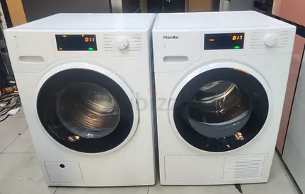 Free Delivery- Miele 8KG Washer 8KG 💯 Dryer Separate Set Latest Model With Digital Clock 60x60 cm