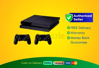 Sony PlayStation 4 - Fat - Black - 500GB with 2 Controller | Brand New | Warranty | FREE Delivery