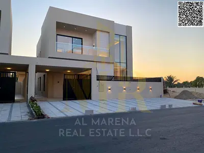 Villa in Al Zahia, two floors, 4 rooms, majlis and hall, directly from the owner, personal finishing, on a main street, close to all services, freehol