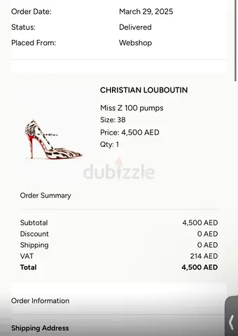 Christian Louboutin Miss Z 100 Pumps Size 38 - Zebra Print