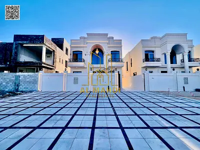 Own a luxurious villa in Al Zahiyah with a 20-meter setback, 5 master bedrooms, and registration fe