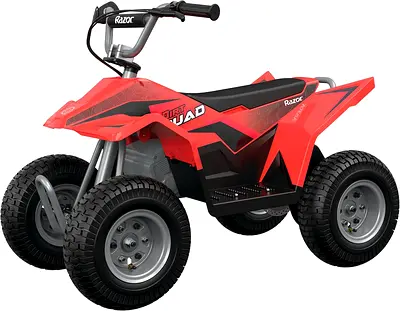 Razor Dirt Quad Red 13Km/Hr, Quad Bike, Speed upto 8mph with 24V Battery, Upto 80 min Continuous