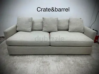 Excellent condition cratebarrel three seater sofa