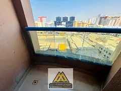 Large studio apartment with a balcony and open view in Al Nuaimiya Tower C, with free parking, close