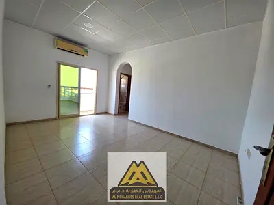 Annual apartment for rent in Al Liwara 1, Ajman. One bedroom and living room with sea view, 2 balconies, 7th floor, full maintenance by the landlord.