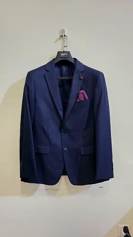 Navy Blue Mens Full suit Blazer - Francisco Tolli