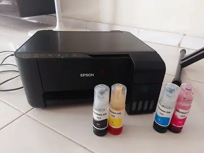 Epson EcoTank Inkjet Printer with Refill Ink Bottles - Working Condition