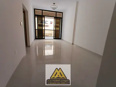 Annual rental: New 1-bedroom apartment with a living room in Al Hamidiya 1, Ajman. Premium finishing, master bedroom, 2 bathrooms, balcony. AED 35,000