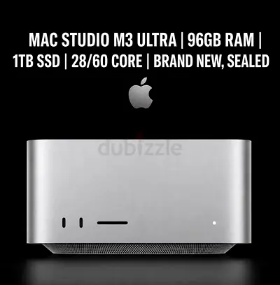 MAC STUDIO M3 ULTRA 96GB RAM 1TB SSD 28-CORE CPU 60-CORE GPU | TDRA I READY NOW