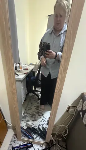 Vanity chair and mirror