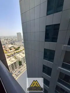 One bedroom and living room with a balcony overlooking Sharjah in City Towers, Al Nuaimiya 3, close