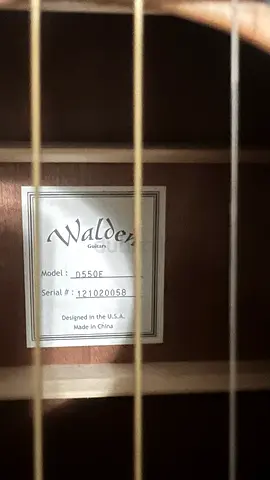 Walden D550E Acoustic Guitar - Considered as brand new