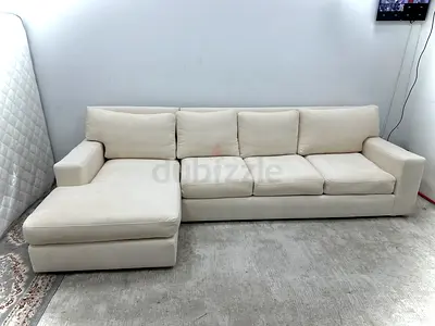 Like new condition cratebarrel lshape sofa