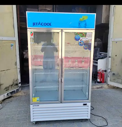 Glass double door chiller